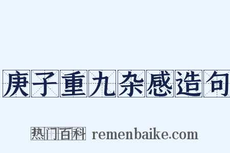 庚子重九杂感造句是什么意思的图片